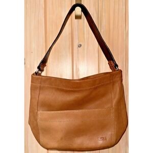 Fossil LSU Tigers Leather Shoulder Bag Purse Brown Y2K Geaux Tigers EUC